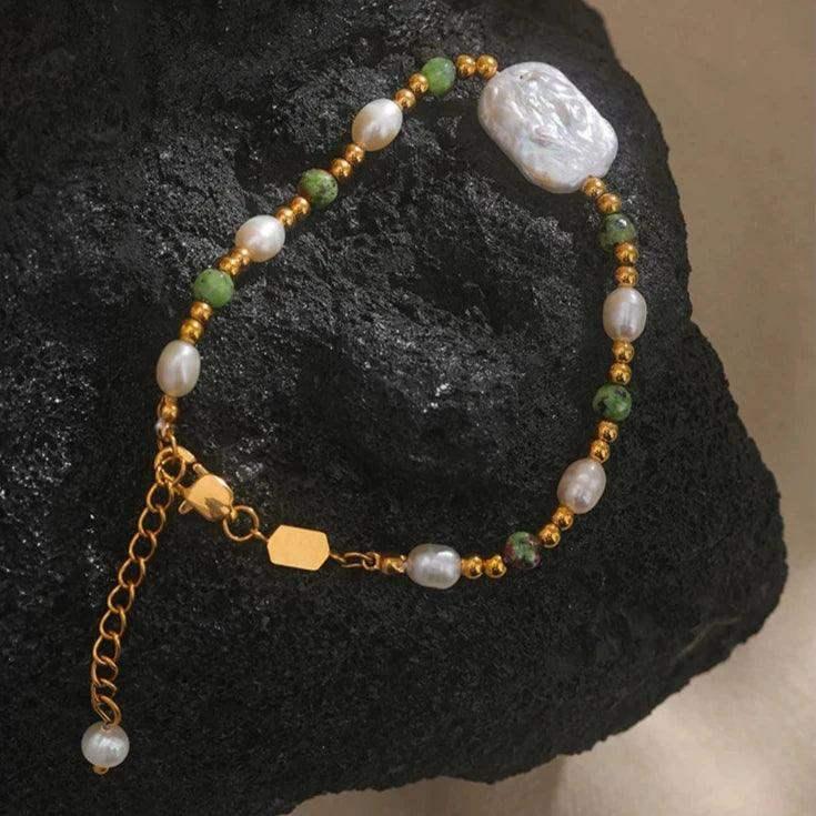 Bracelete de Pérolas de Água Doce ELAYZAN - Elayzan