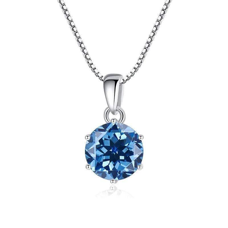 Colar de Prata 925 com Pingente de Moissanite - Elayzan